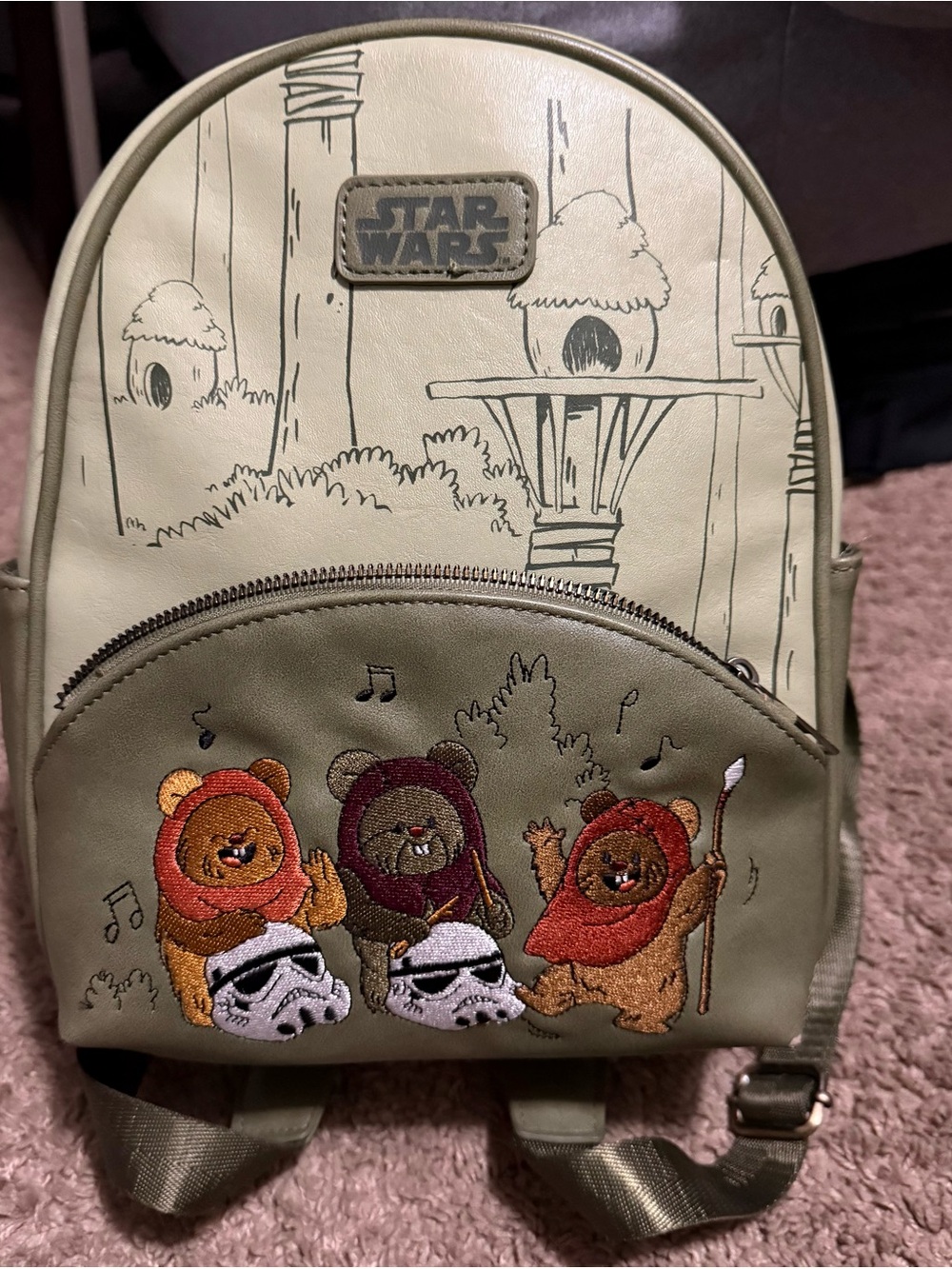 Disney Star Wars Ewok Stormtrooper Loungefly Backpack - Rare HTF